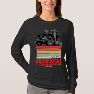 Retro Vintag Freedom Convoy 2022 Kanadischer LKW T-Shirt
