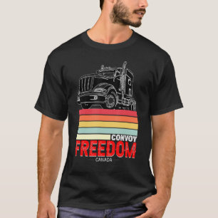 Retro Vintag Freedom Convoy 2022 Kanadischer LKW T-Shirt
