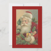 Retro Vintag frohe Weihnachten mit Spielzeuggesche (Vorderseite)