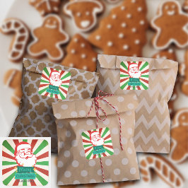 Retro Vintag Frohe Weihnachten Weihnachten Individ Quadratischer Aufkleber