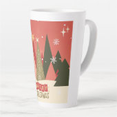 Retro/Vintag Frohe Weihnachtsbaum Milchtasse (Rechte Ecke)