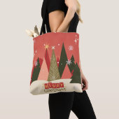 Retro/Vintag Frohe Weihnachtsbaum Tasche (Von Nahem)