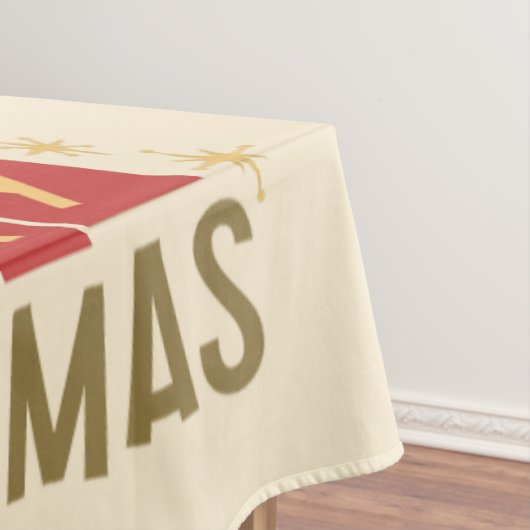 Retro/Vintag Frohe Weihnachtsbaum Tischdecke (Beispiel)