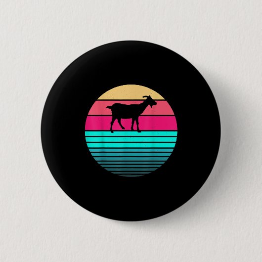Retro Vintag Funny Animal Lover Bauer Button (Vorderseite)