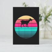 Retro Vintag Funny Animal Lover Bauer Dankeskarte (Stehend Vorderseite)