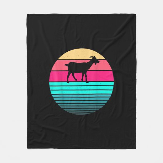 Retro Vintag Funny Animal Lover Bauer Fleecedecke (Vorderseite)