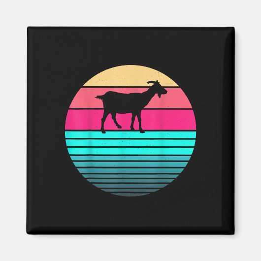 Retro Vintag Funny Animal Lover Bauer Magnet (Vorne)