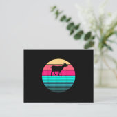 Retro Vintag Funny Animal Lover Bauer Postkarte (Stehend Vorderseite)
