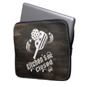 Retro Vintag Funny Pickleball Kitchen's Closed Laptopschutzhülle (Vorderseite Links)