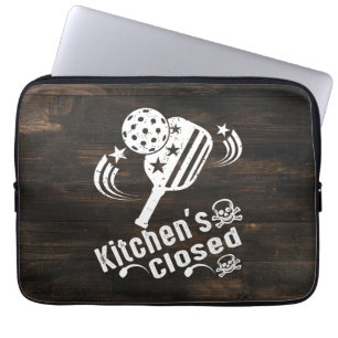 Retro Vintag Funny Pickleball Kitchen's Closed Laptopschutzhülle