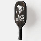 Retro Vintag Funny Pickleball Kitchen's Closed Schläger (Links)