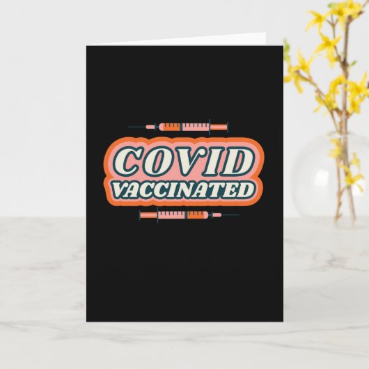 Retro Vintag geimpft Karte (Gelbe Blume)