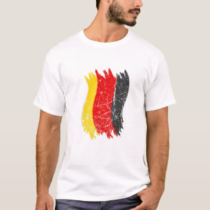 Retro Vintag Germany Flag Nationalstolz Deutschlan T-Shirt