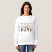 Retro Vintag Ghost Halloween Custom Family Sweatshirt (Vorne ganz)