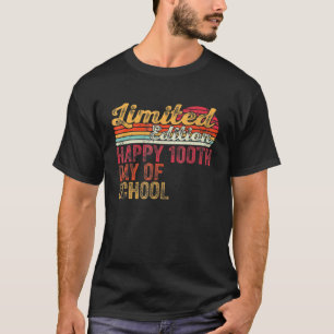 Retro Vintag glücklich 100. Schullehrer 10 T-Shirt