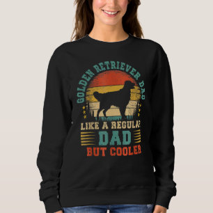 Retro Vintag Golden Retriever Vater Hund Welpe Sweatshirt
