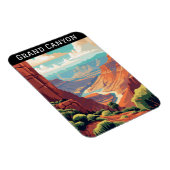 Retro Vintag Grand Canyon Nationalpark Parco delle Magnet (Rechte Seite)