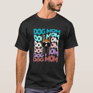 Retro Vintag Great Dane Hund Mama Cool Sonnenbrill T-Shirt