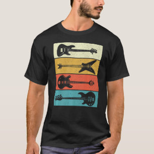 Retro Vintag Guitars Bass Gitarre Bassist T-Shirt