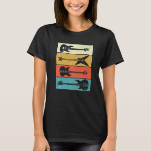 Retro Vintag Guitars Bass Gitarre Bassist T-Shirt