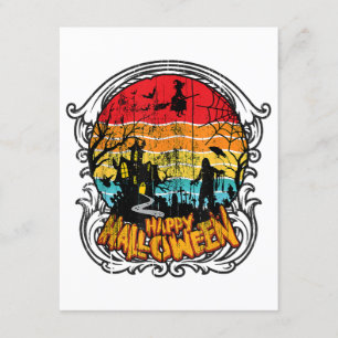 Retro Vintag Halloween - Vintages Halloween Begleitkarte