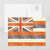 Retro Vintag Hawaii Flag Postkarte (Vorne/Hinten)