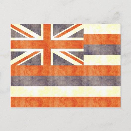 Retro Vintag Hawaii Flag Postkarte (Vorderseite)