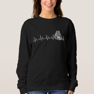 Retro Vintag Heartbeat Shih Tzu Doppy Puppy Sweatshirt