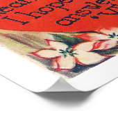 Retro Vintag Holiday Pferd Valentine Poster (Ecke)