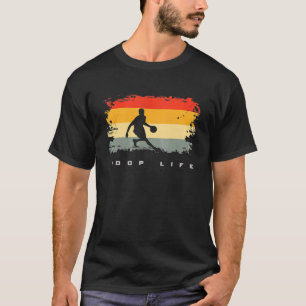 Retro Vintag Hoop Life Basketballspieler T-Shirt