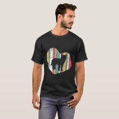 Retro Vintag Husky Herz T-Shirt (Vorne ganz)