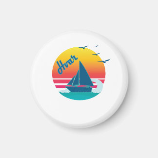 Retro Vintag Hvar Sunset, #Hvar Magnet
