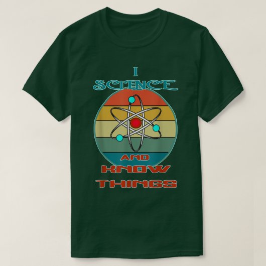 Retro-Vintag I Wissenschaft und Wissen T-Shirt (Design vorne)