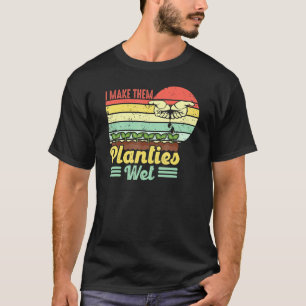Retro Vintag, ich mache sie Planties Nass Pflanze  T-Shirt