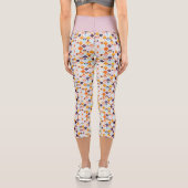 Retro Vintag in Pasten Capri Leggings (Rückseite)