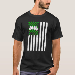 Retro Vintag Irish US Flag Sport Boxing St Patri T-Shirt