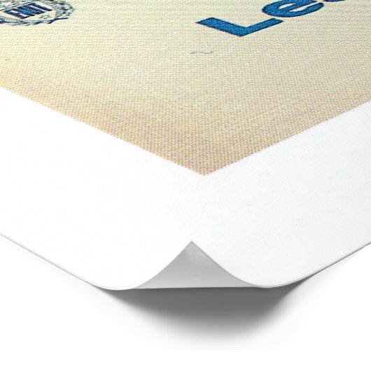 Retro Vintag Italien Italienische Reisewerbung Poster (Ecke)