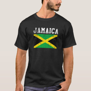 Retro Vintag Jamaica Flag Jamaica Roots T-Shirt