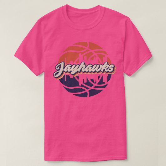 Retro Vintag Jayhawks T-Shirt (Design vorne)