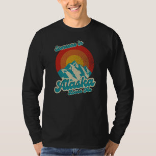 Retro Vintag jemand in Alaska Lieben Ich 70er AK T-Shirt