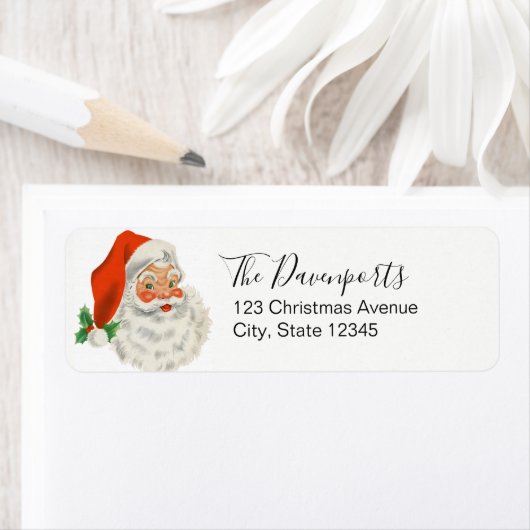 Retro Vintag Jolly Santa Claus Weihnachten (Insitu)