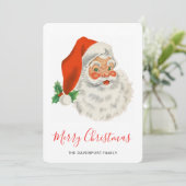 Retro Vintag Jolly Santa Claus Weihnachten (Stehend Vorderseite)