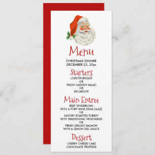 Retro Vintag Jolly Santa Claus Weihnachten Einladung