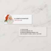 Retro Vintag Jolly Santa Claus Weihnachten Mini Visitenkarte (Vorne/Hinten)