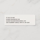 Retro Vintag Jolly Santa Claus Weihnachten Mini Visitenkarte (Rückseite)