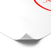 Retro Vintag Jolly Santa Claus Weihnachten Poster (Ecke)