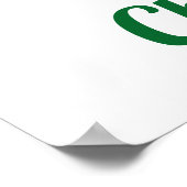 Retro Vintag Jolly Santa Claus Weihnachten Poster (Ecke)