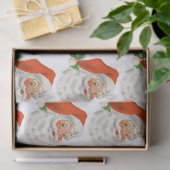 Retro Vintag Jolly Santa Claus Weihnachten Seidenpapier (Geschenk)
