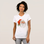 Retro Vintag Jolly Santa Claus Weihnachten T-Shirt (Vorne ganz)