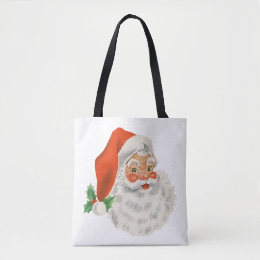 Retro Vintag Jolly Santa Claus Weihnachten Tasche (Vorderseite)